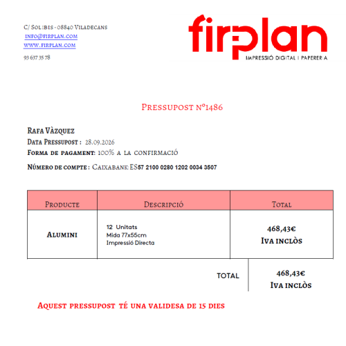 Firplan - Presupuesto 1486 - 1486