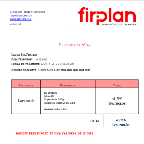 Firplan - Presupuesto 1475 - P 1475